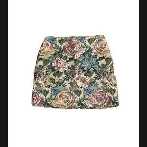 NWOT &Other Stories Floral Jacquard Mini Skirt US 4 EU 36
